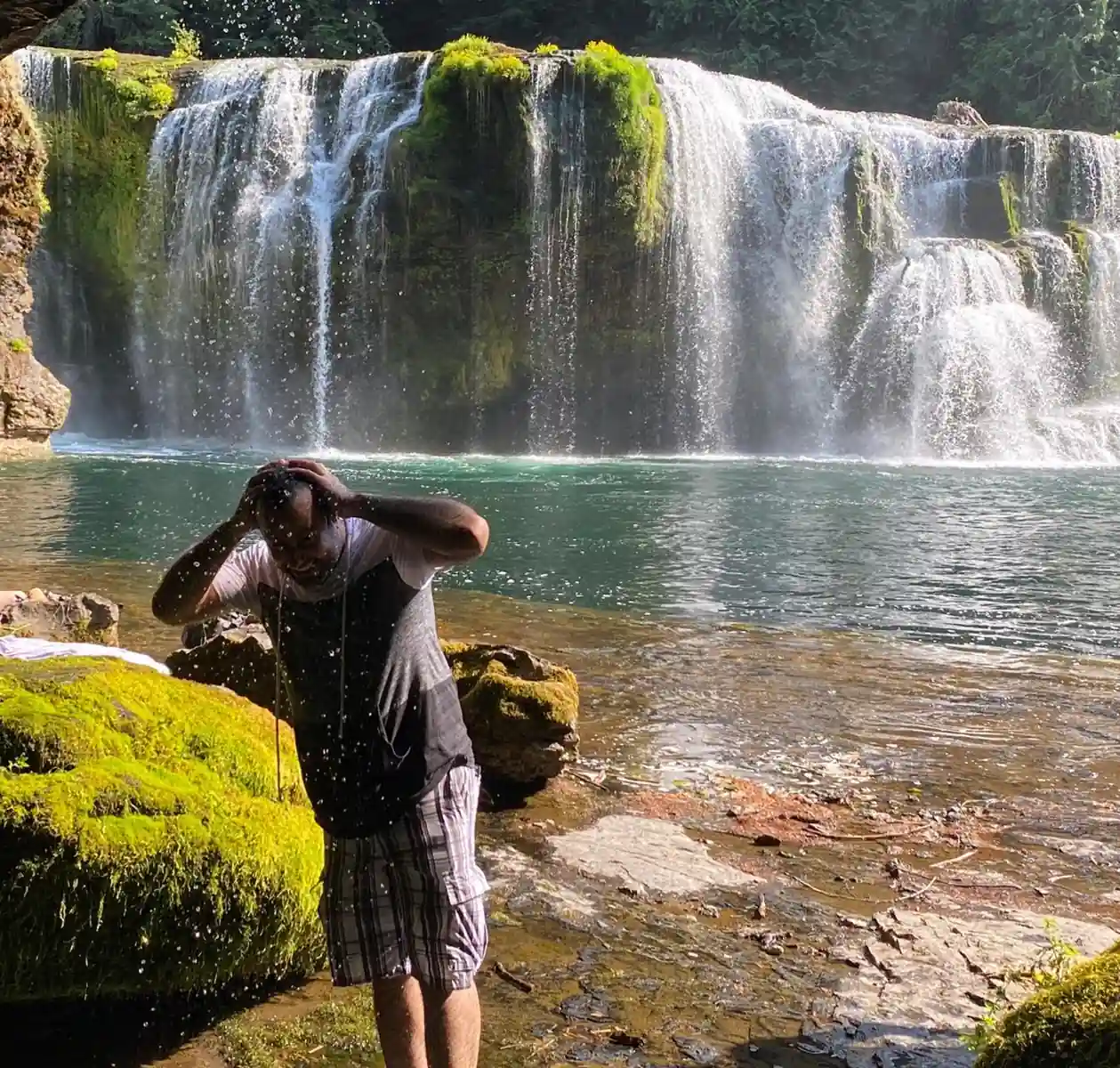 whasing-my-head-at-lewis-falls-lower-river